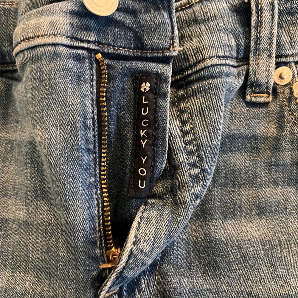 Lucky Brand Mid Rise Ava Crop Mini Boot Jeans Women’s Size 14 - Picture 8 of 14